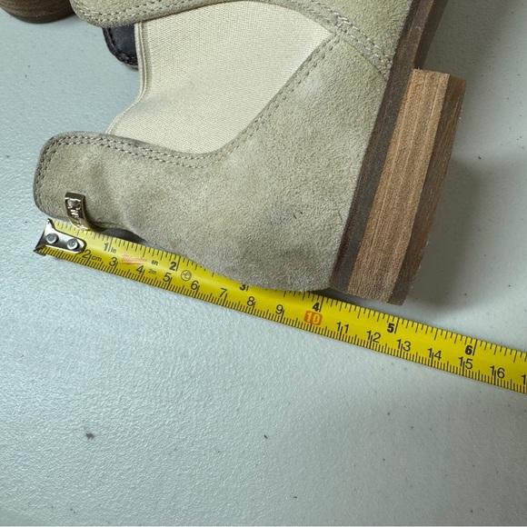 Cole Haan Light Beige Leather Upper Womens Harlyn Ankle Boots Size 6 1/2B - Picture 9 of 16